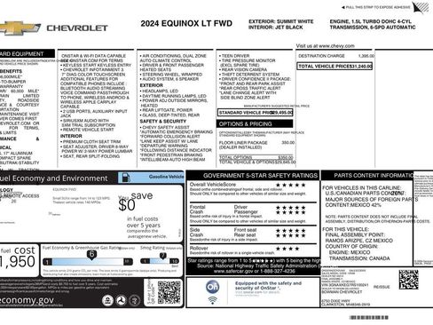 Used 2024 Chevrolet Equinox LT w/ LPO, Floor Liner Package FWD image 12