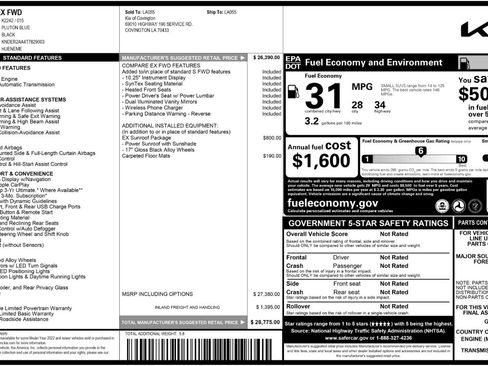 Used 2026 Kia Seltos EX w/ EX Sunroof Package FWD image 53