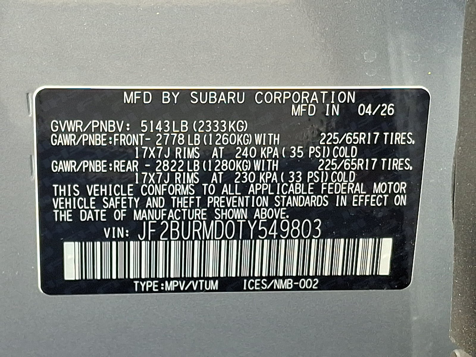 New 2026 Subaru Outback Wilderness AWD/4WD image 20