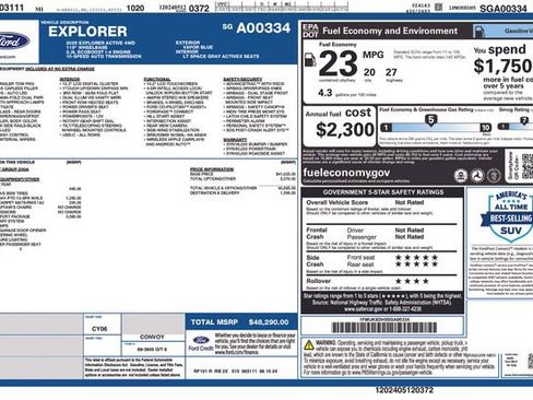 Certified 2025 Ford Explorer Active w/ Active Comfort Package image 36