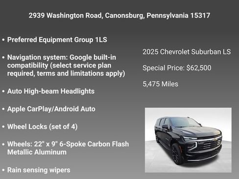 Certified 2025 Chevrolet Suburban LS AWD/4WD image 5