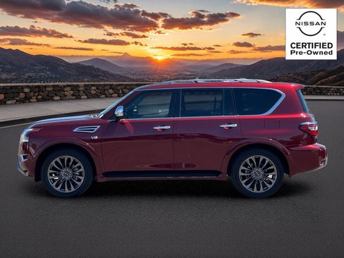 Certified 2022 Nissan Armada Platinum w/ Captain's Chairs Package AWD/4WD image 3