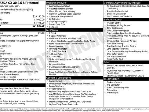 Used 2025 MAZDA CX-30 AWD 2.5 S w/ Preferred Package image 5