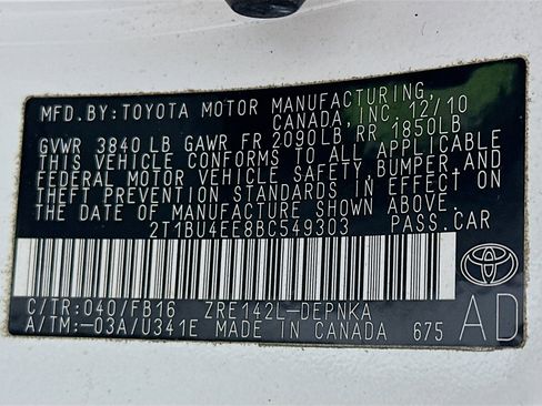 Used 2011 Toyota Corolla LE image 12