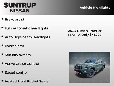 New 2026 Nissan Frontier PRO-4X w/ Pro-4x Convenience Package image 30