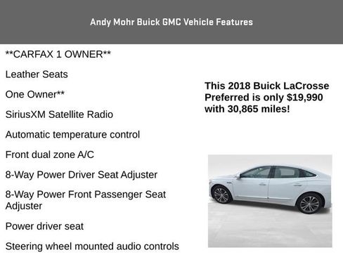 Used 2018 Buick LaCrosse Preferred image 4