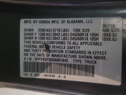 Used 2019 Honda Ridgeline RTL image 33