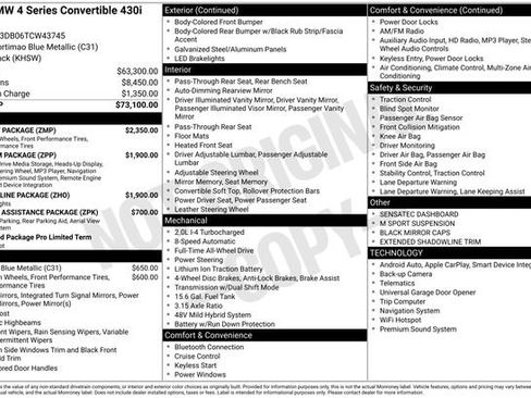 New 2026 BMW 430i xDrive 430i xDrive w/ M Sport Package image 4