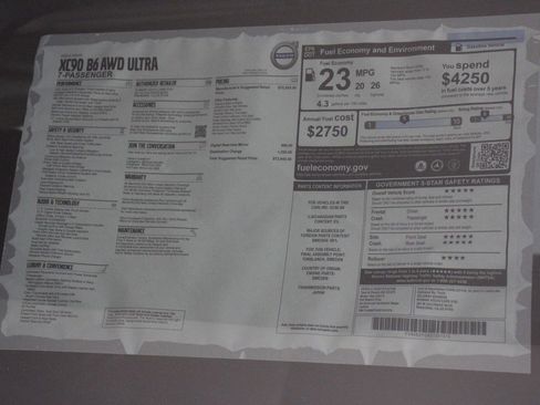 New 2025 Volvo XC90 B6 Ultra image 18