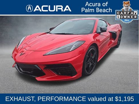 Used 2021 Chevrolet Corvette Stingray Preferred Cpe w/ Engine Appearance Package image 1