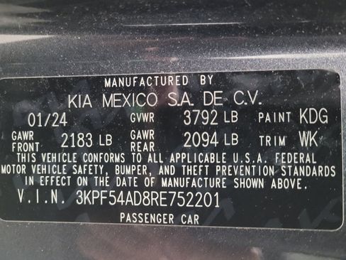 Used 2024 Kia Forte GT-Line w/ GT-Line Premium Package FWD image 33