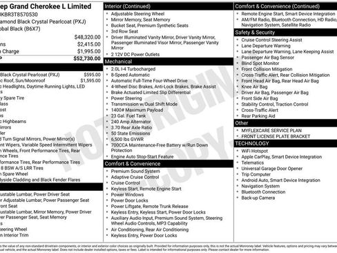 New 2026 Jeep Grand Cherokee L Limited AWD/4WD image 42