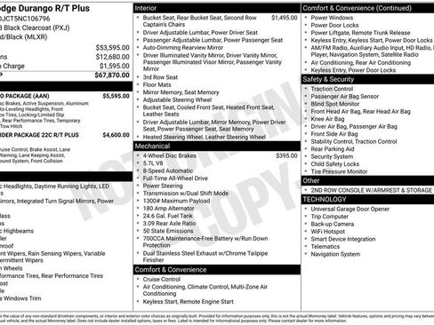 Used 2022 Dodge Durango R/T w/ Tow 'N Go Package AWD/4WD image 7