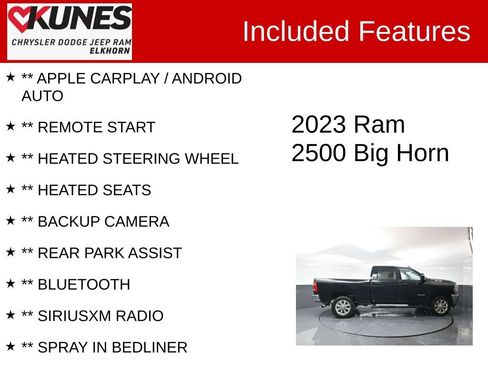 Used 2023 RAM 2500 Big Horn w/ Level 2 Equipment Group AWD/4WD image 2