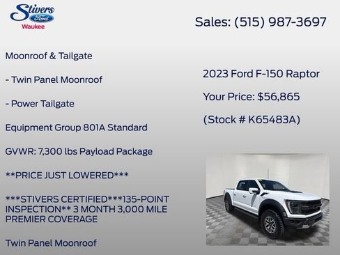 Used 2023 Ford F150 Raptor AWD/4WD image 8