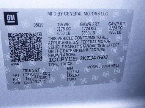 Used 2019 Chevrolet Silverado 1500 Custom Trail Boss w/ Custom Convenience Package AWD/4WD image 38