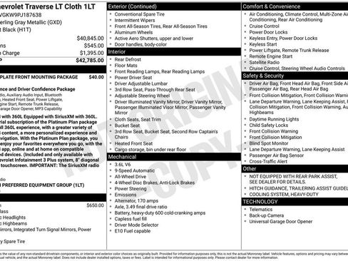 Used 2023 Chevrolet Traverse LT image 29