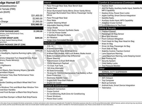 New 2024 Dodge Hornet GT w/ GT Blacktop Package image 29