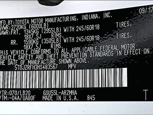 Used 2017 Toyota Highlander XLE AWD/4WD image 33