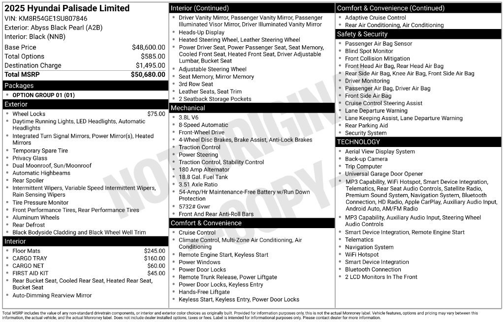 Used 2025 Hyundai Palisade Limited FWD image 7