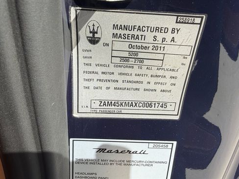 Used 2012 Maserati GranTurismo Convertible RWD image 15