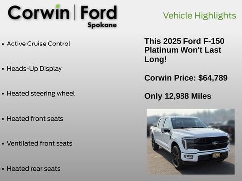 Used 2025 Ford F150 Platinum AWD/4WD image 13