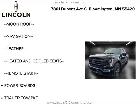 Used 2023 Ford F150 Lariat w/ Equipment Group 502A High image 5