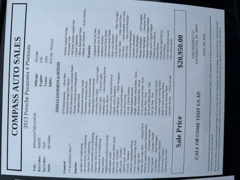 Used 2013 Porsche Panamera 4 Platinum Edition image 15