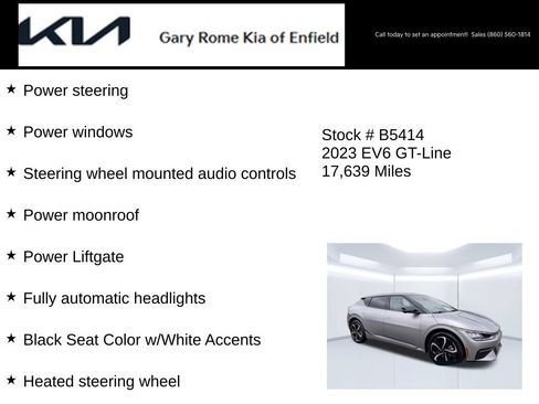 Certified 2023 Kia EV6 GT-Line w/ GT-Line Suede Seat Package AWD/4WD image 26