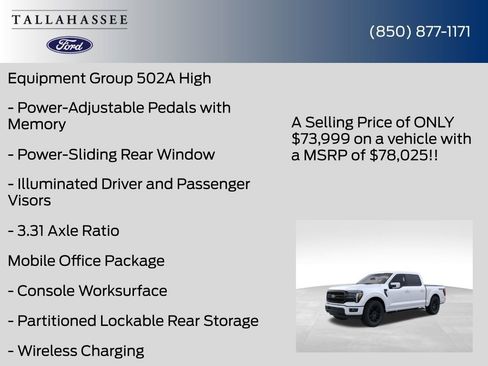 New 2026 Ford F150 Lariat w/ Equipment Group 502A High image 30