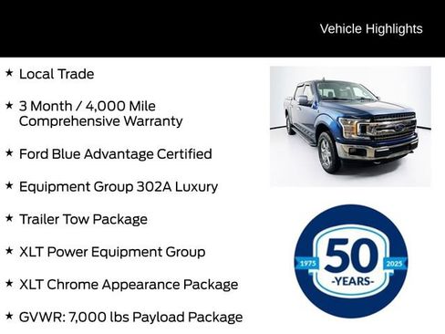 Certified 2019 Ford F150 XLT w/ Equipment Group 302A Luxury image 6