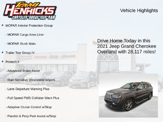 Used 2021 Jeep Grand Cherokee Overland w/ Protech Group AWD/4WD image 4