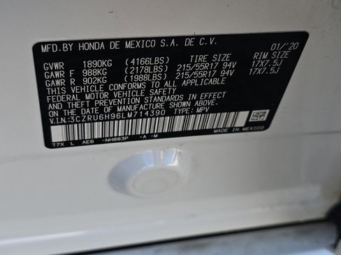 Used 2020 Honda HR-V Touring image 12