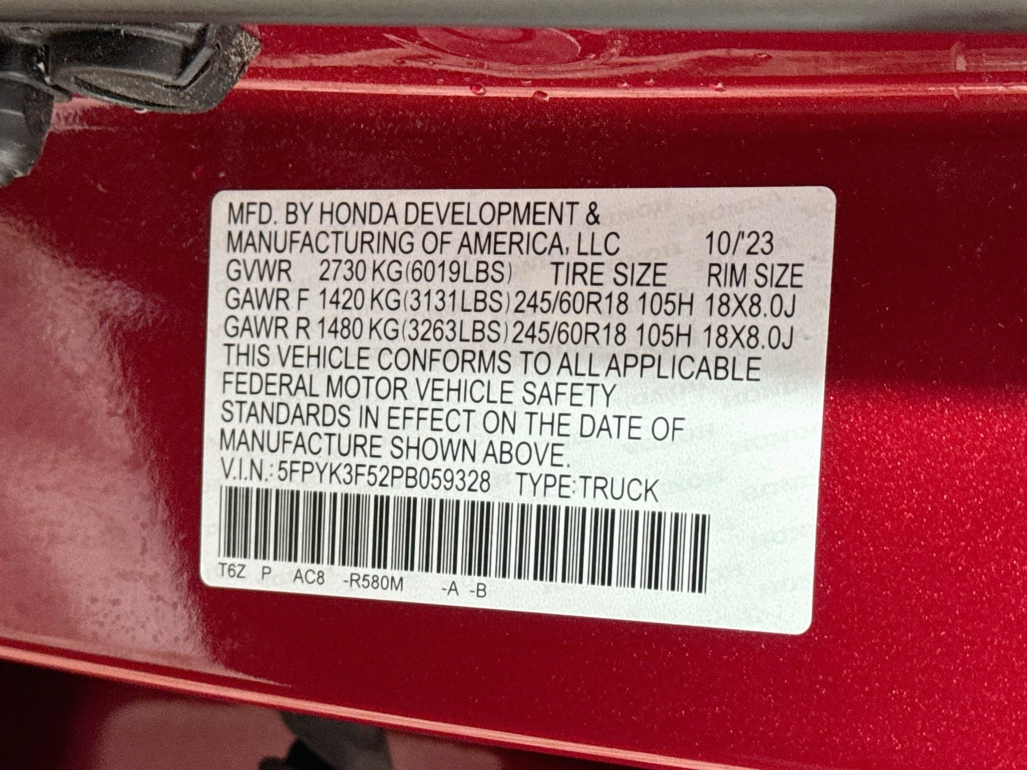 Used 2023 Honda Ridgeline RTL image 26