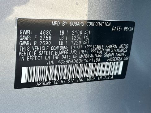 New 2025 Subaru Legacy Premium image 34