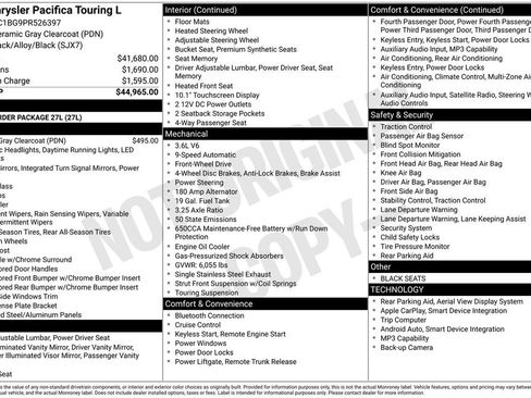 Used 2023 Chrysler Pacifica Touring-L image 10