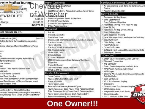 Used 2023 Chrysler Pacifica Touring-L FWD image 1