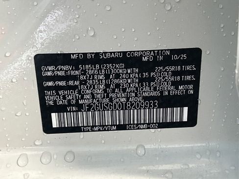 New 2026 Subaru Crosstrek 2.5i Sport image 16