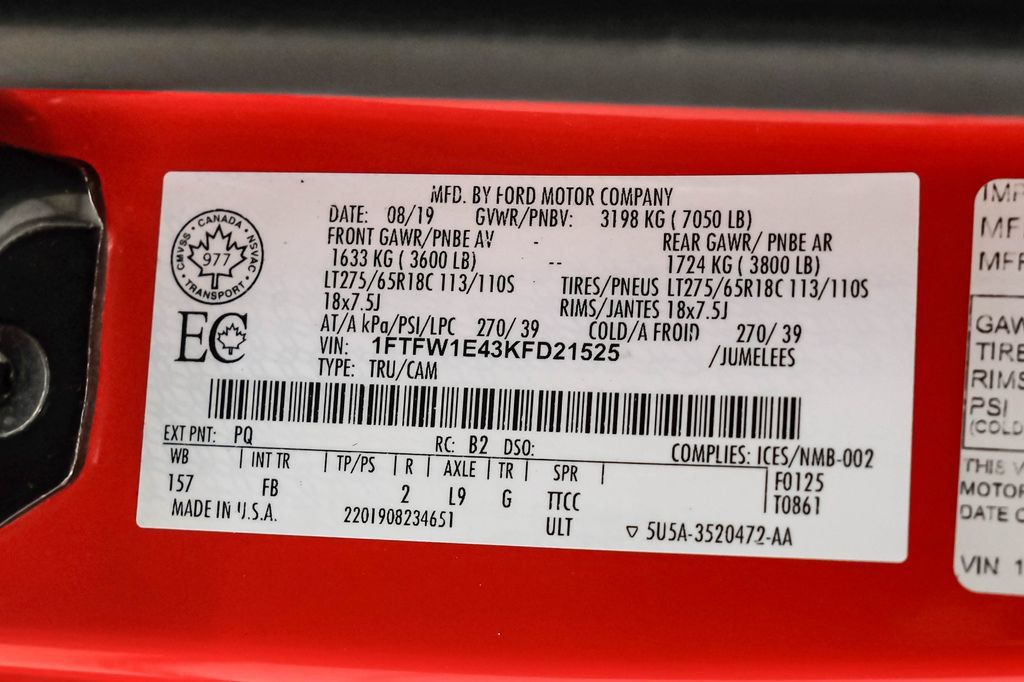 Used 2019 Ford F150 XLT w/ Equipment Group 302A Luxury AWD/4WD image 58
