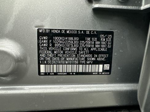New 2026 Honda HR-V EX-L image 34