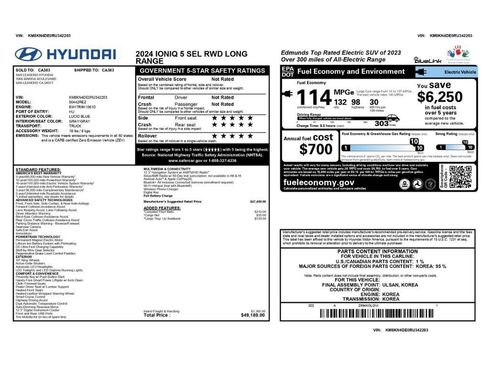 Used 2024 Hyundai Ioniq 5 SEL RWD image 2