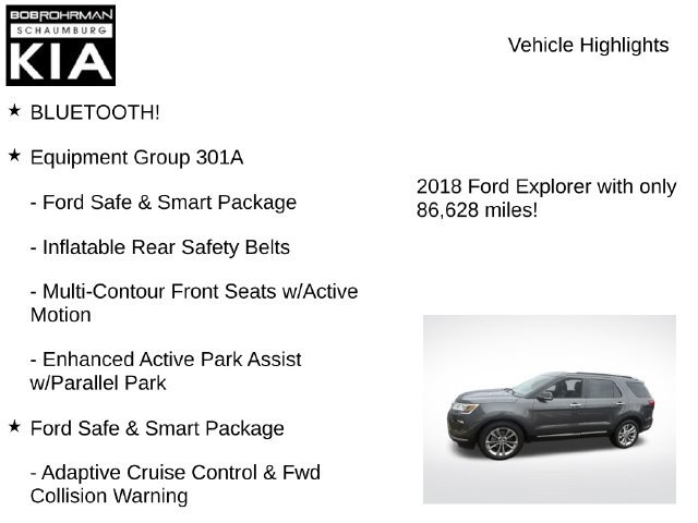 Used 2018 Ford Explorer Limited w/ Equipment Group 301A FWD image 8