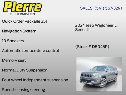 Used 2024 Jeep Wagoneer L Series II AWD/4WD image 6