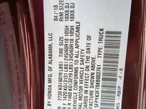 Used 2019 Honda Ridgeline RTL-E image 24