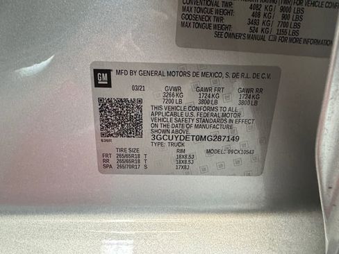 Used 2021 Chevrolet Silverado 1500 LT w/ Z71 Off-Road Package image 20