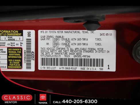 Certified 2018 Toyota Tacoma TRD Off-Road w/ TRD Premium Off Road Package AWD/4WD image 23