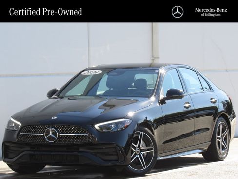 Certified 2024 Mercedes-Benz C 300 4MATIC Sedan w/ AMG Line w/ Night Package image 1