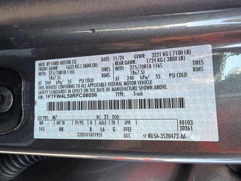 Used 2024 Ford F150 Tremor w/ Equipment Group 402A High AWD/4WD image 34