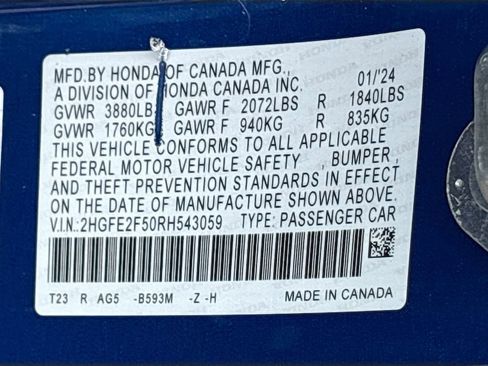 Used 2024 Honda Civic Sport image 29