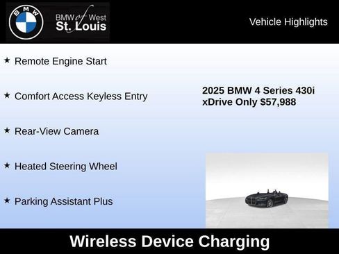 Used 2025 BMW 430i xDrive Convertible w/ Premium Package image 54